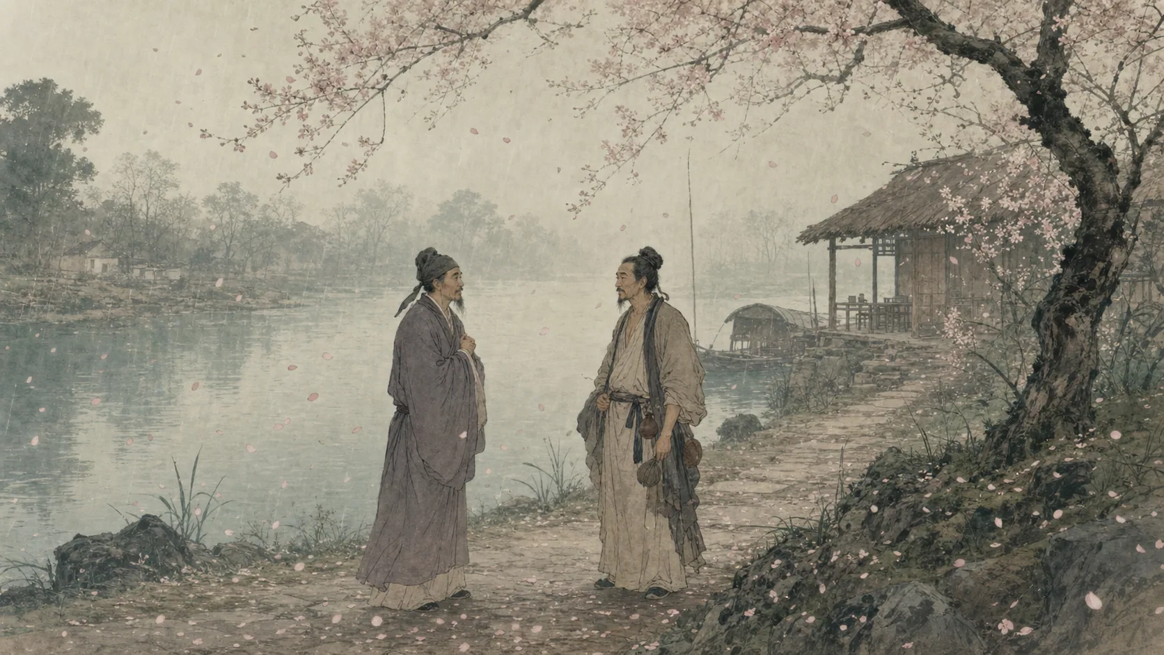 杜甫与李龟年在江南重逢